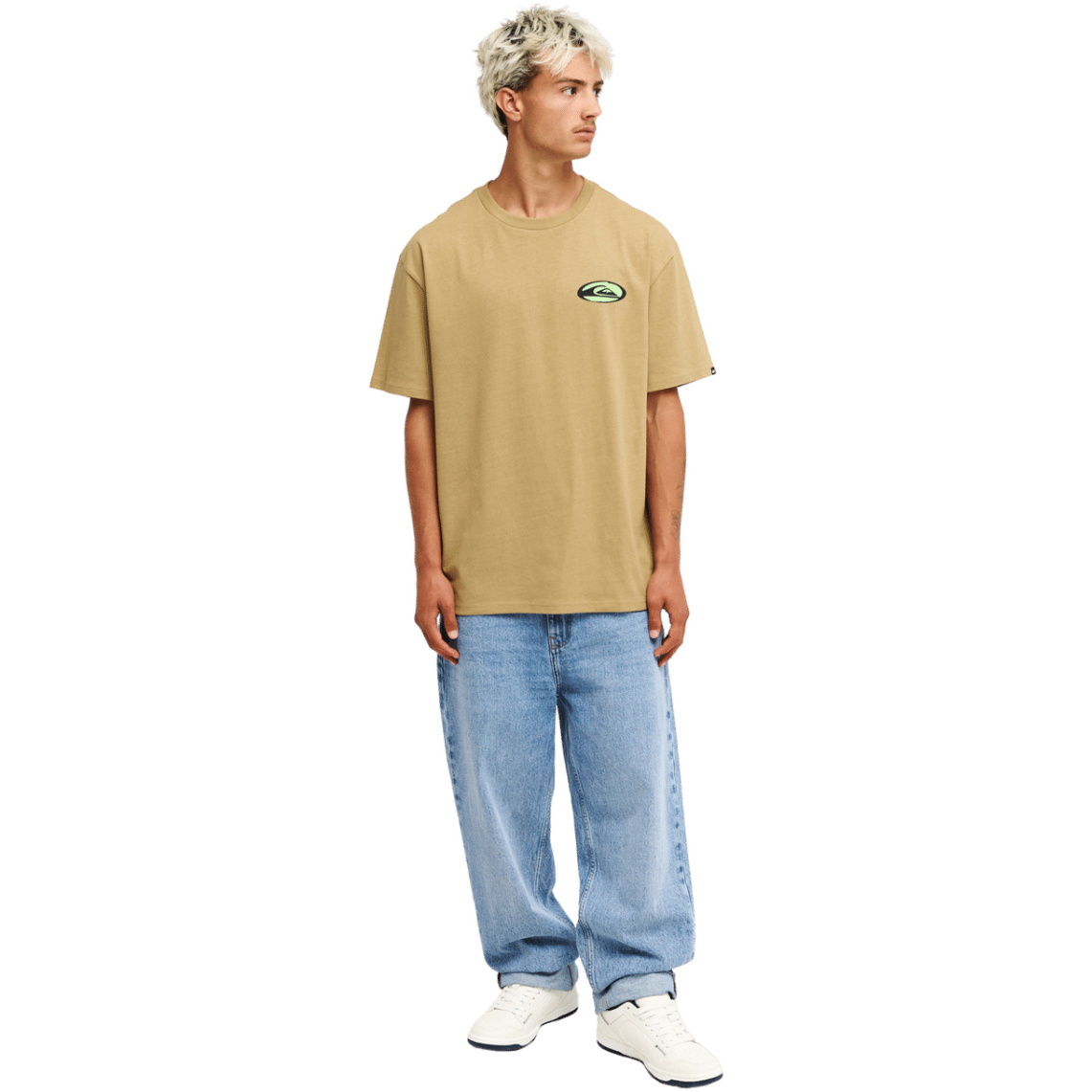 2026 Quiksilver Mens Harbor Short Sleeve T-Shirt EQYZT08450 - Kelp